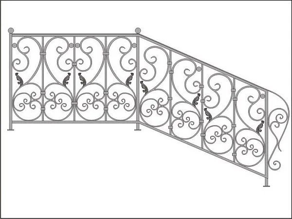 Кованые перила ПК-21