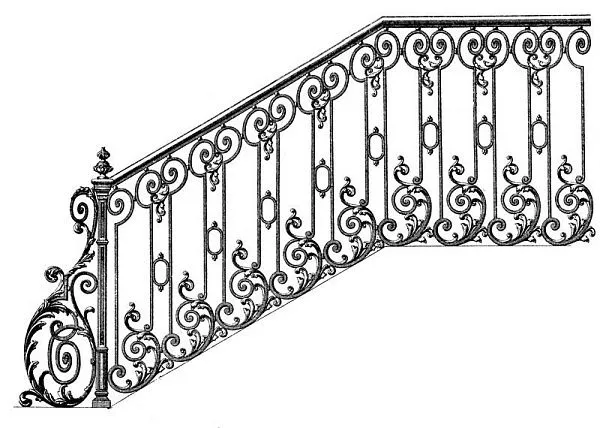 Кованые перила ПК-41