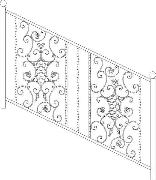 Кованые перила ПК-3